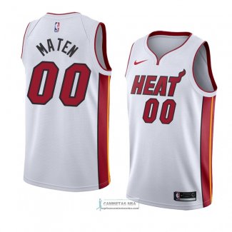 Camiseta Miami Heat Yante Maten Association 2018 Blanco