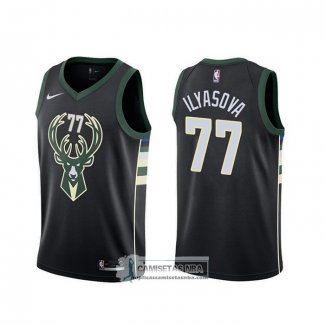 Camiseta Milwaukee Bucks Ersan Ilyasova Statement Negro