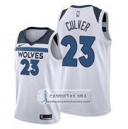 Camiseta Minnesota Timberwolves Jarrett Culver Association 2019-20 Blanco