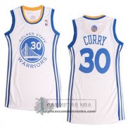 Camiseta Mujer Warriors Curry Blanco