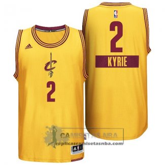 Camiseta Navidad Cavaliers Irving 2014 Amarillo