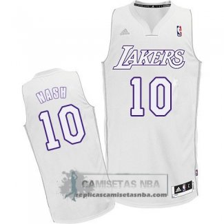 Camiseta Navidad Lakers Nash 2012 Blanco