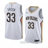 Camiseta New Orleans Pelicans Garlon Verde Association 2018 Blan