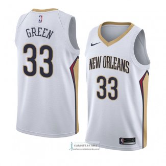 Camiseta New Orleans Pelicans Garlon Verde Association 2018 Blan