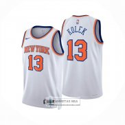 Camiseta New York Knicks Tyler Kolek NO 13 Association 2025-26 Blanco