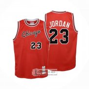 Camiseta Nino Chicago Bulls Michael Jordan NO 23 Mitchell & Ness 1984-85 Rojo