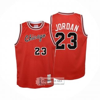 Camiseta Nino Chicago Bulls Michael Jordan NO 23 Mitchell & Ness 1984-85 Rojo