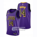 Camiseta Nino Lakers Brandon Ingram Ciudad 2018-19 Violeta