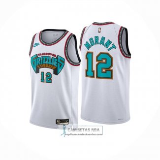 Camiseta Nino Memphis Grizzlies Ja Morant NO 12 Classic 2024-25 Blanco