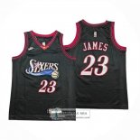 Camiseta Nino Philadelphia 76ers Lebron James NO 23 Classia 2025-26 Negro