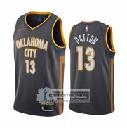 Camiseta Oklahoma City Thunder Justin Patton Ciudad Negro