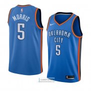 Camiseta Oklahoma City Thunder Markieff Morris Icon 2018 Azul