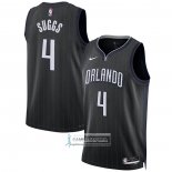 Camiseta Orlando Magic Jalen Suggs NO 4 Ciudad 2022-23 Negro