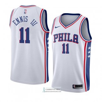 Camiseta Philadelphia 76ers James Ennis Iii Association 2018 Bla