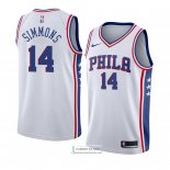 Camiseta Philadelphia 76ers Jonathon Simmons Association 2018 Bl