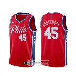 Camiseta Philadelphia 76ers Ryan Broekhoff Statement Rojo