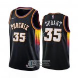 Camiseta Phoenix Suns Kevin Durant NO 35 75th Anniversary 2022 Negro