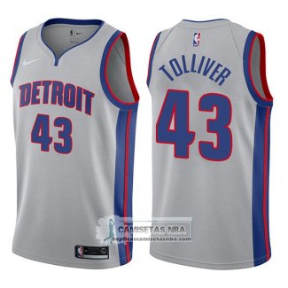 Camiseta Pistons Anthony Tolliver Statement 2017-18 Gris