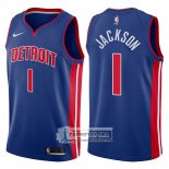 Camiseta Pistons Reggie Jackson Icon 2017-18 Azul