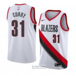 Camiseta Portland Trail Blazers Seth Curry Association 2018 Blan