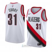 Camiseta Portland Trail Blazers Seth Curry Association 2018 Blan