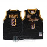 Camiseta Retro Lakers Bryant Negro