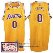 Camiseta Retro Lakers Young Amarillo
