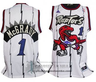 Camiseta Retro Raptors McGrady Blanco