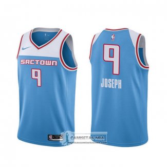 Camiseta Sacramento Kings Cory Joseph Ciudad 2019-20 Azul