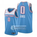 Camiseta Sacramento Kings Justin James Ciudad 2019-20 Azul
