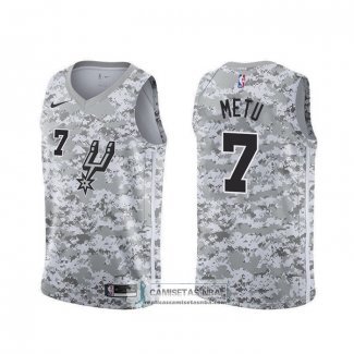 Camiseta San Antonio Spurs Chimezie Metu Earned Camuflaje