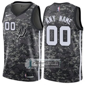 Camiseta San Antonio Spurs Personalizada Ciudad 2017-18 Blanco