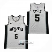 Camiseta San Antonio Spurs Stephon Castle NO 5 Association 2025-26 Blanco