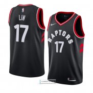 Camiseta Toronto Raptors Jeremy Lin Statement 2018 Negro