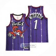 Camiseta Toronto Raptors Tracy Mcgrady NO 1 Classic Edition Violeta