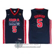 Camiseta USA 1992 Robinson Negro