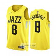 Camiseta Utah Jazz Jarred Vanderbilt NO 8 Icon 2022-23 Amarillo