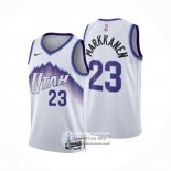 Camiseta Utah Jazz Lauri Markkanen NO 23 Association 2025-26 Blanco