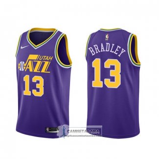 Camiseta Utah Jazz Tony Bradley Hardwood Classics Violeta