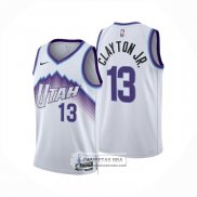 Camiseta Utah Jazz Walter Clayton Jr NO 13 Association 2025-26 Blanco