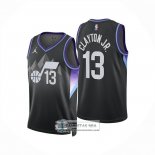 Camiseta Utah Jazz Walter Clayton Jr NO 13 Statement 2025-26 Negro