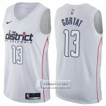 Camiseta Wizards Marcin Gortat Ciudad 2017-18 Blanco