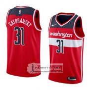 Camiseta Wizards Tomas Satoransky Icon 2018 Rojo