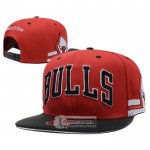 Gorra Chicago Bulls Adjustable Mitchell & Ness Snapback Negro Rojo
