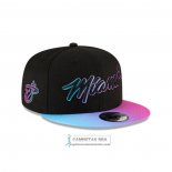 Gorra Miami Heat 9FIFTY Snapback Adjustable Ciudad Negro