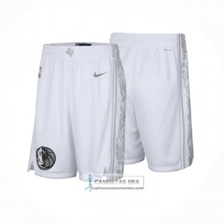 Pantalone Dallas Mavericks Ciudad 2024-25 Blanco