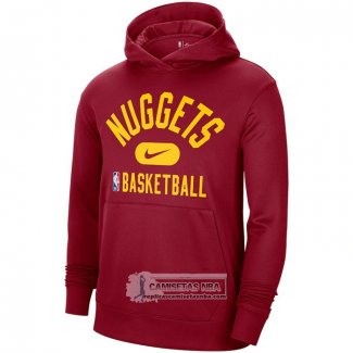 Sudaderas con Capucha Denver Nuggets Performance Practice 2021-22 Rojo