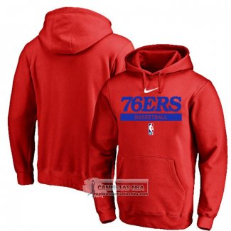 Sudaderas con Capucha Philadelphia 76ers Practice Performance 2022-23 Rojo