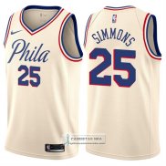 Camiseta 76ers Ben Simmons Ciudad Crema