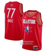Camiseta All Star 2020 Dallas Mavericks Luka Doncic Rojo